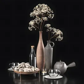 Decorative with gypsophila macaroons